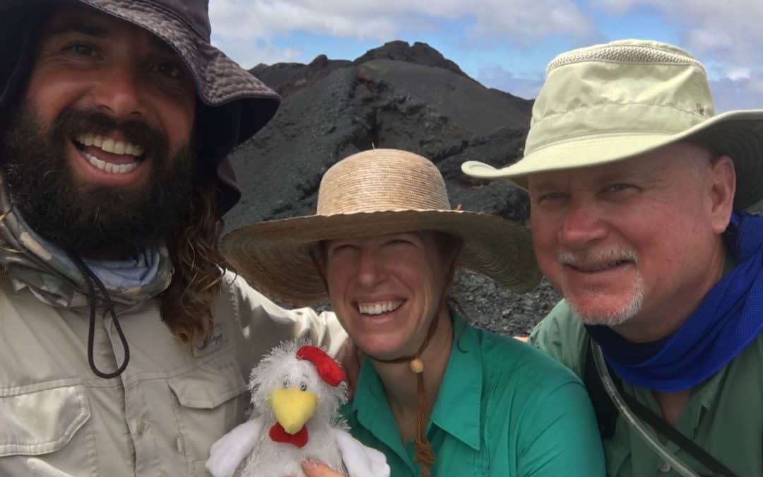 Hiking the Sierra Negra volcano with Galapagos Guide Sebastian